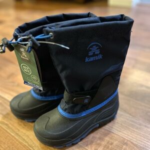 Kamik Black and Red Winter Boots-1Y